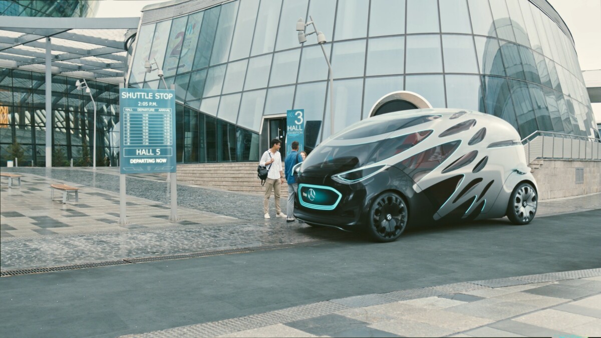 The Mercedes-Benz Vans Vision Urbanetic can anticipate demand