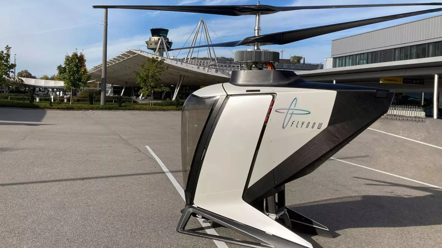 "Proof of concept" models don't appear to have flown yet, but coaxial helicopters are a well-enough understood airframe