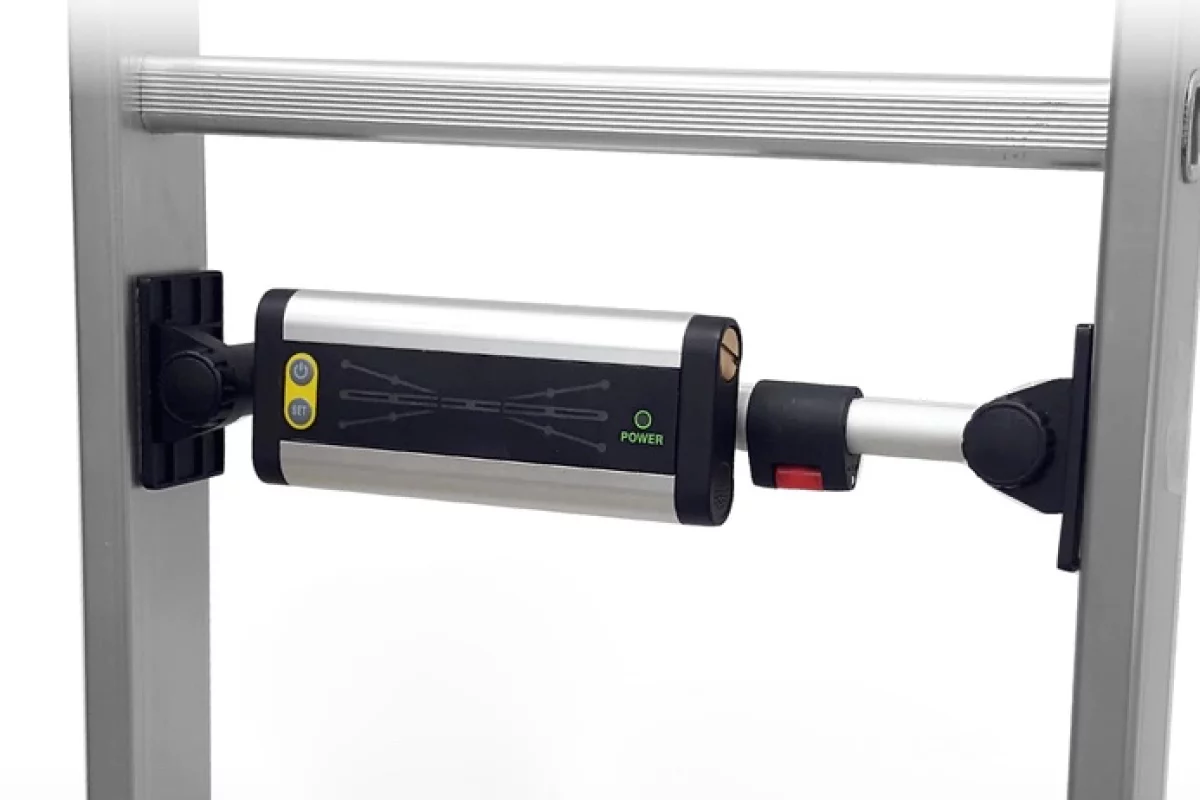 The Step Smart's telescoping bracket should reportedly allow it to fit a wide range of ladders