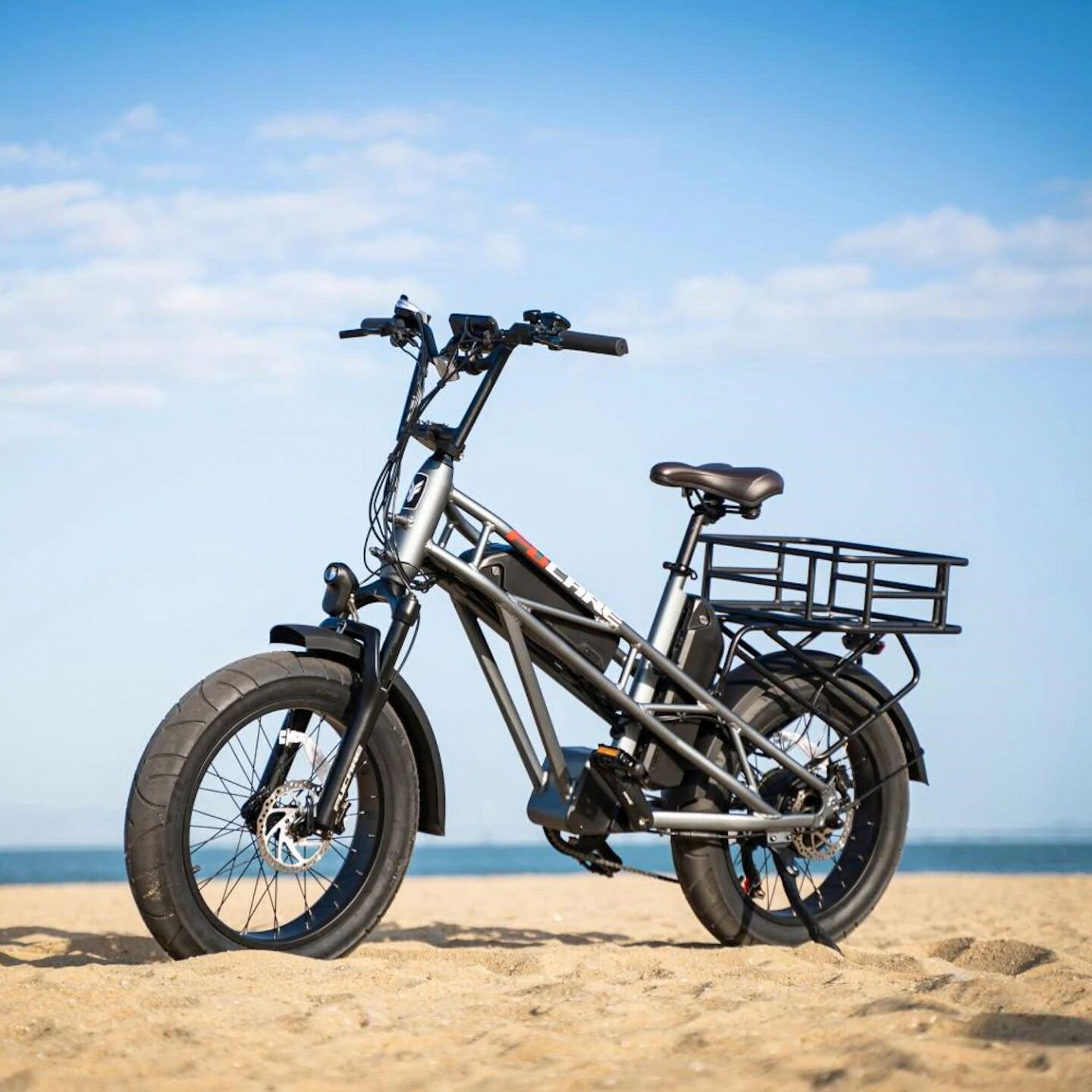 fat tire electric cargo bike