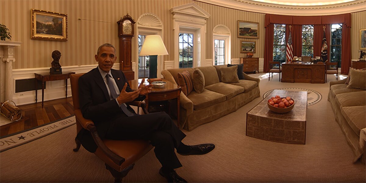Find yourself in the Oval Office, with President Obama speaking directly to you