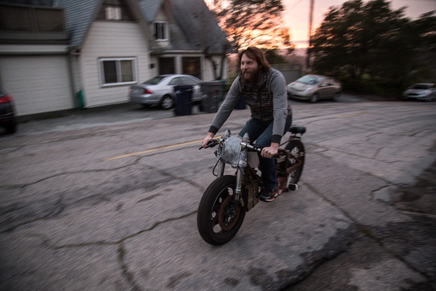 Luke Workman rides Death Bike
