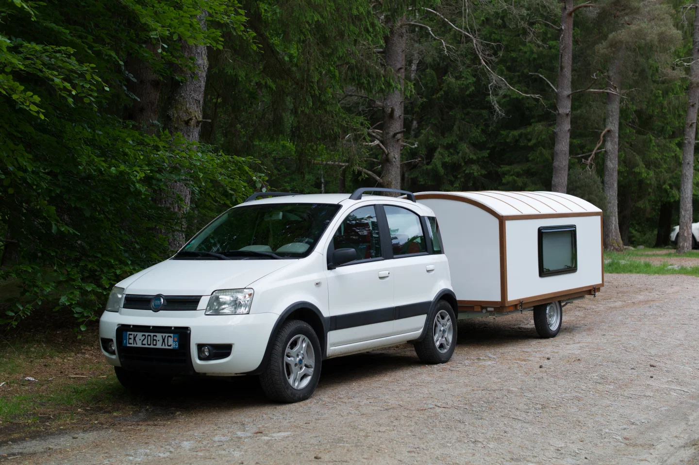 Benjy says that the Slidavan has proven easy to tow and hasn't cut in on fuel economy too badly