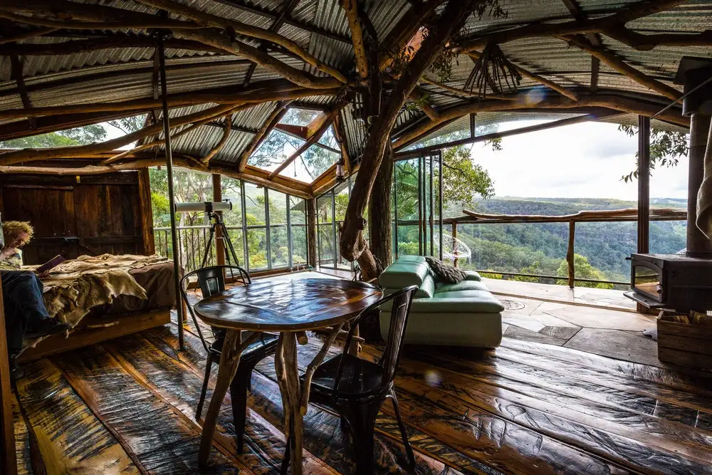 Lionel Buckett's extraordinary treehouse hotel in Australia's Blue Mountains –a magical space with profoundly stunning views
