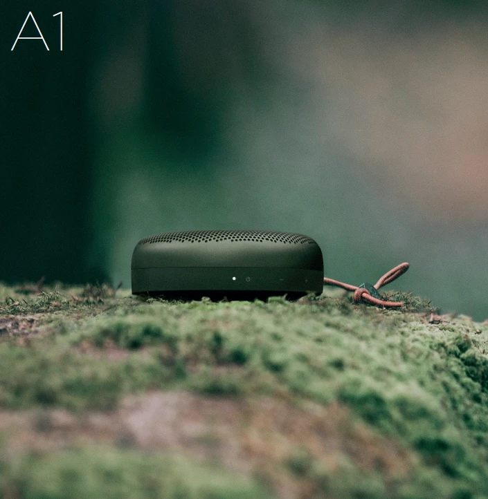 Bang & Olufsen claims that the BeoPlay A1 will last up to 24 hours of playback at a moderate listening level