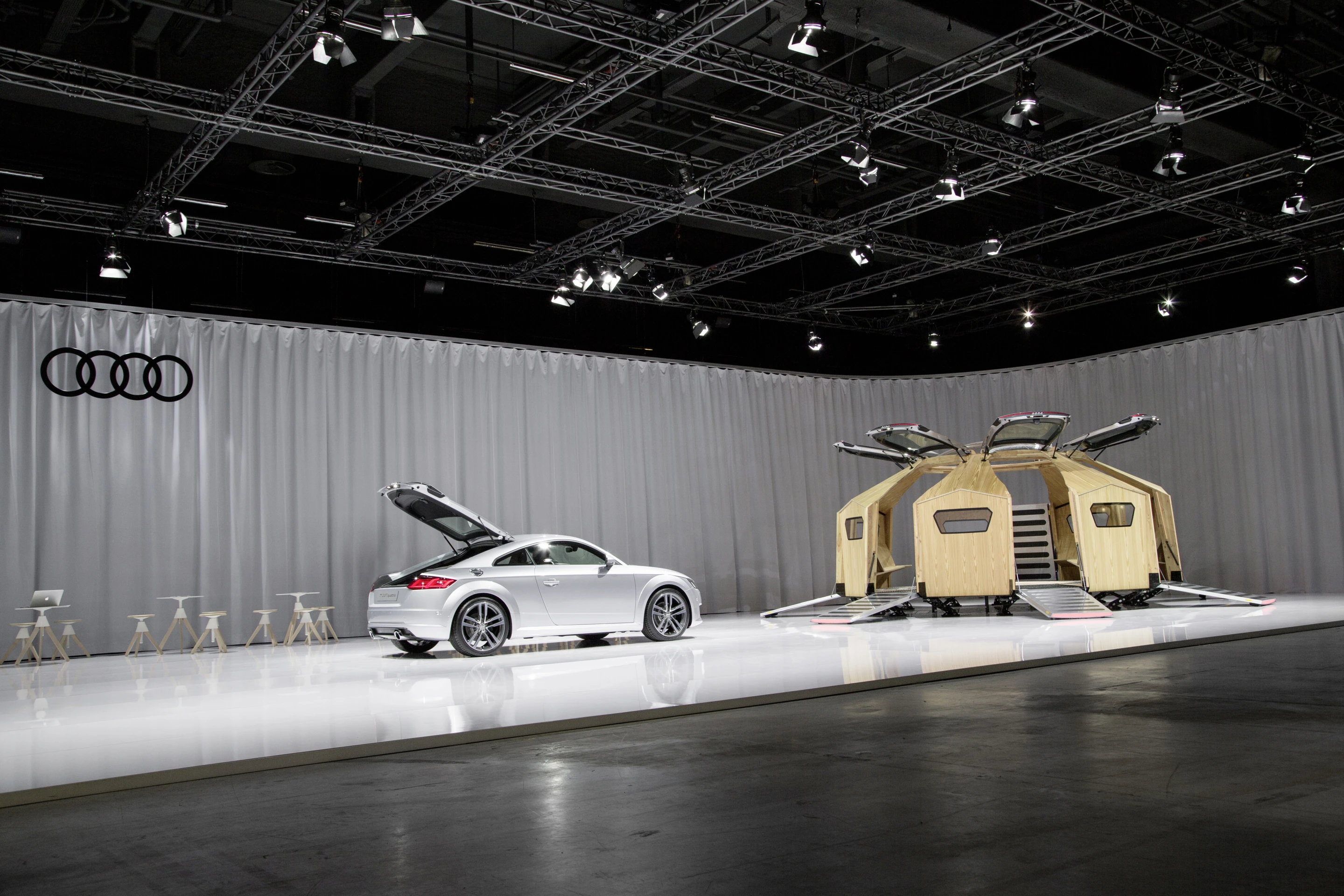 The TT Pavilion is a design by Konstantin Grcic