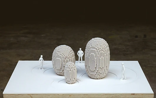 The 3D-printed sand Microclimates cool the immediate area