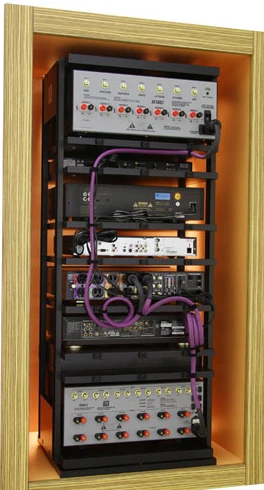 The rear of the rack is easily accessible