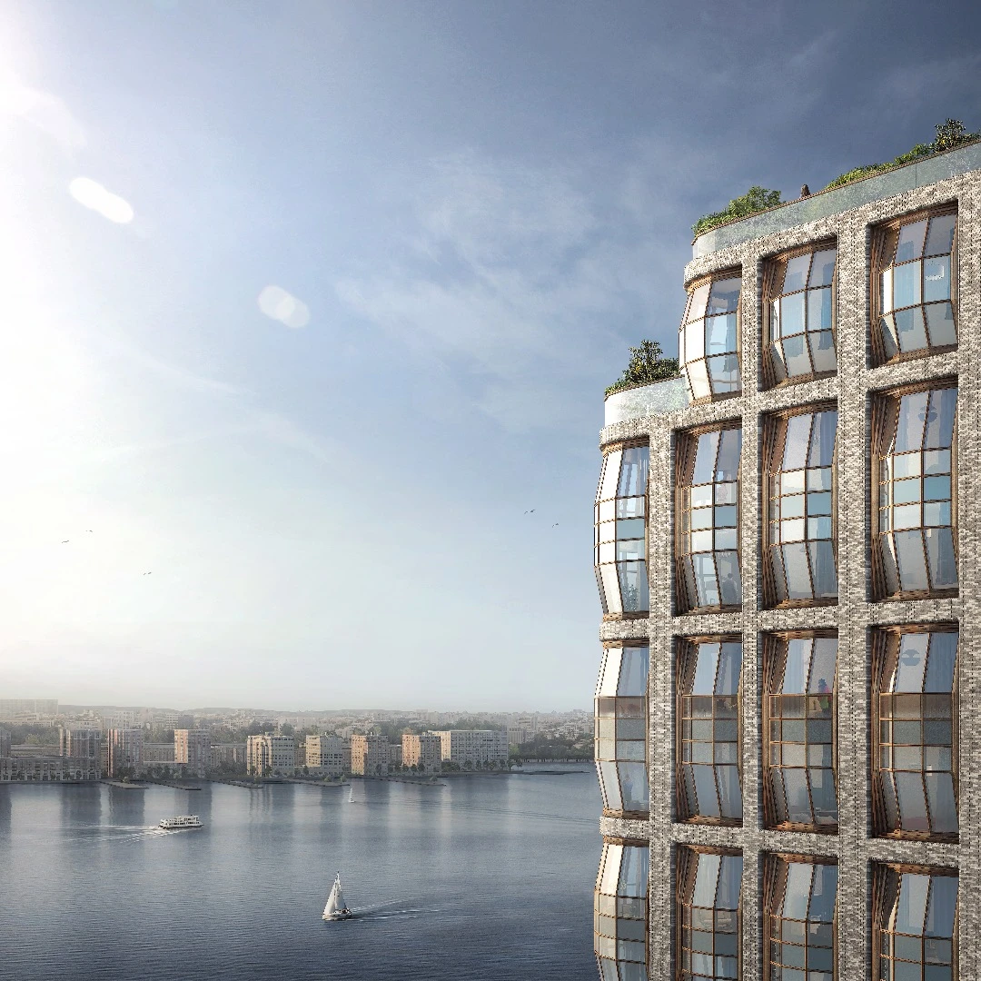 515 West 18th Street's distinctive style is inspired by local architecture