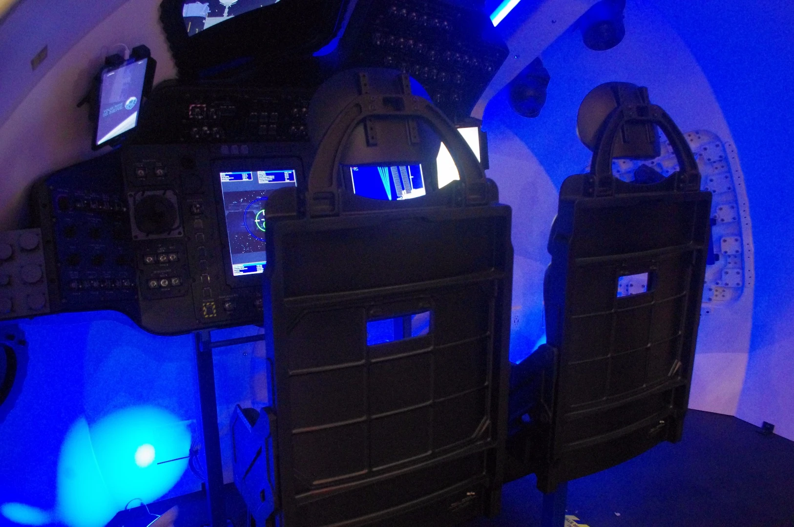 The inside of Boeing's Starliner at the 33rd annual Space Symposium