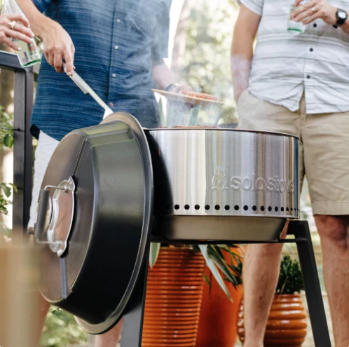 The Solo Stove Grill offers a cooking area of 22 in (56 cm) in diameter