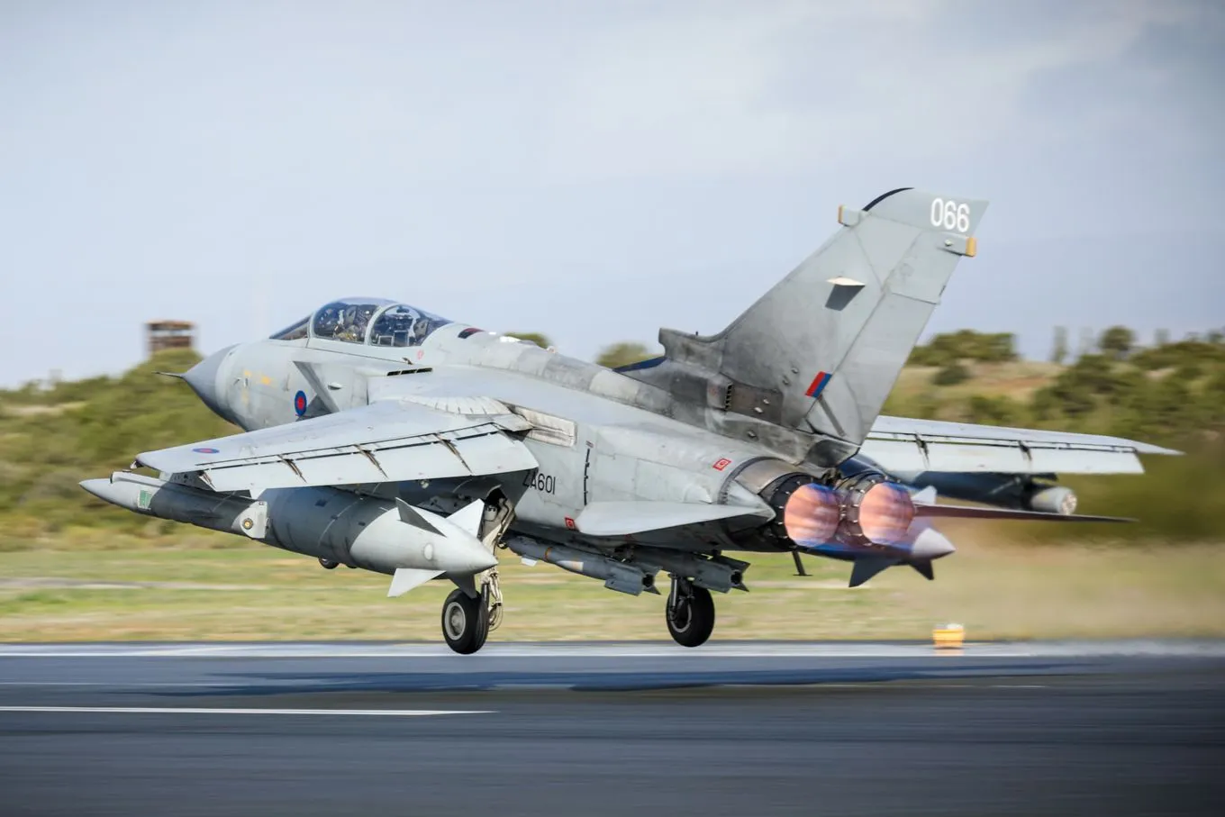 The Tornado can fly at Mach 1.3