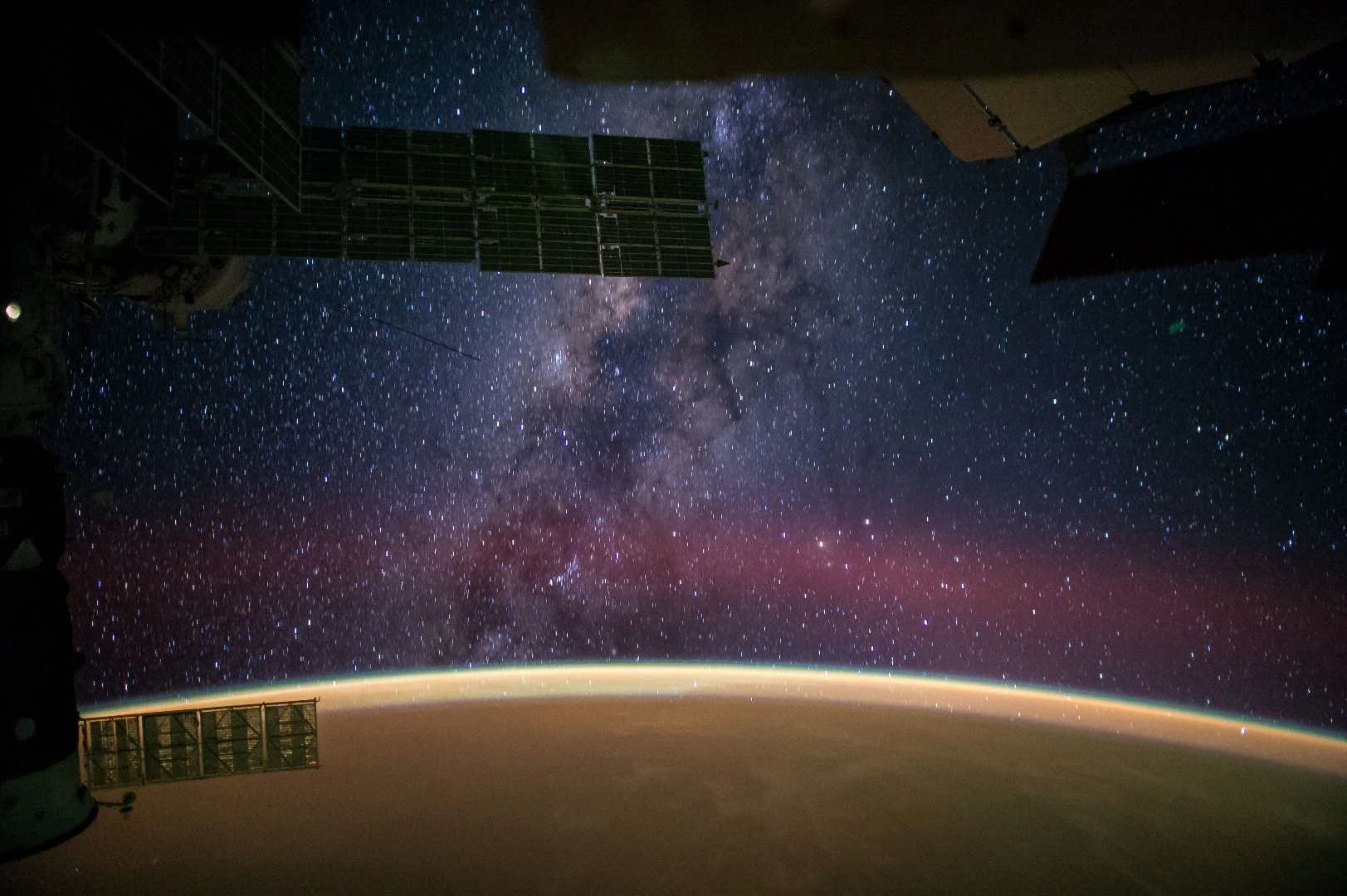 The Milky Way as observed from the International Space station