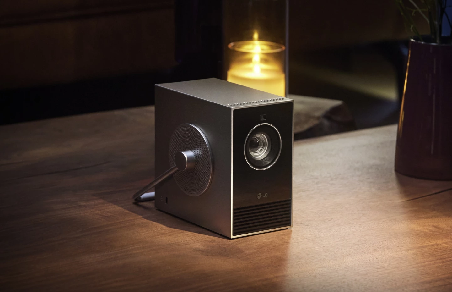 The CineBeam Qube serves up 4K entertainment via LG's webOS smart TV platform