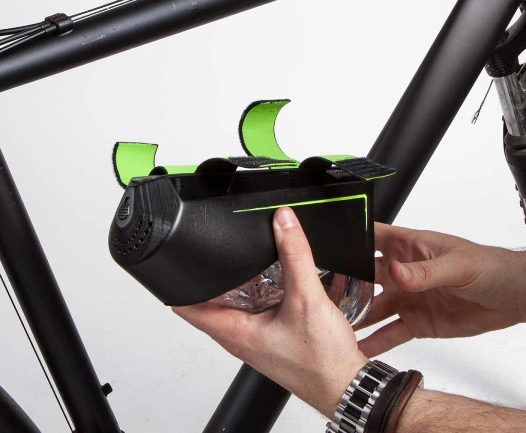 Fontus can be mounted on a bike
