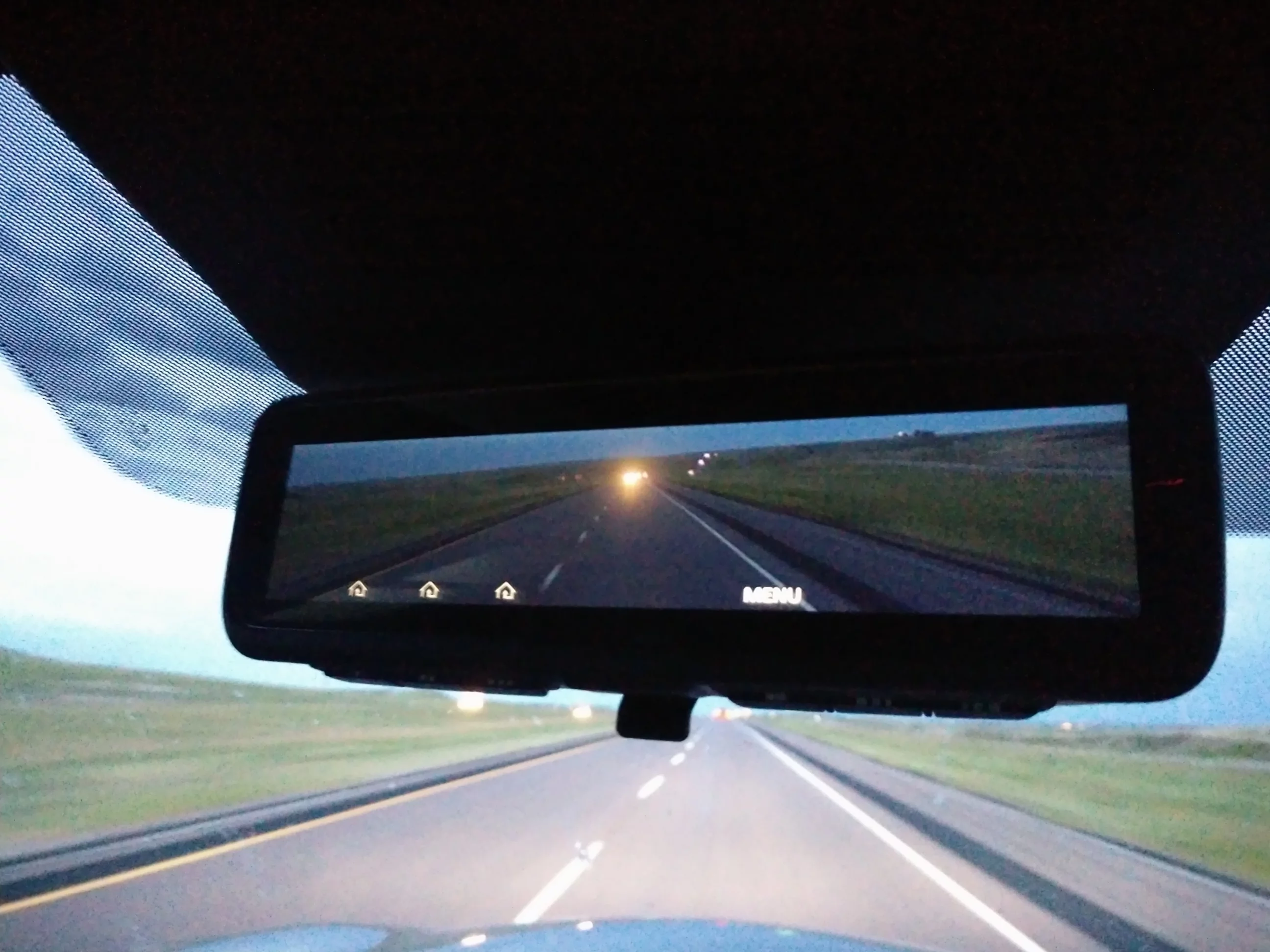 An unexpected benefit of digital rear-view mirrors is the amount of glare they reduce during low-light driving