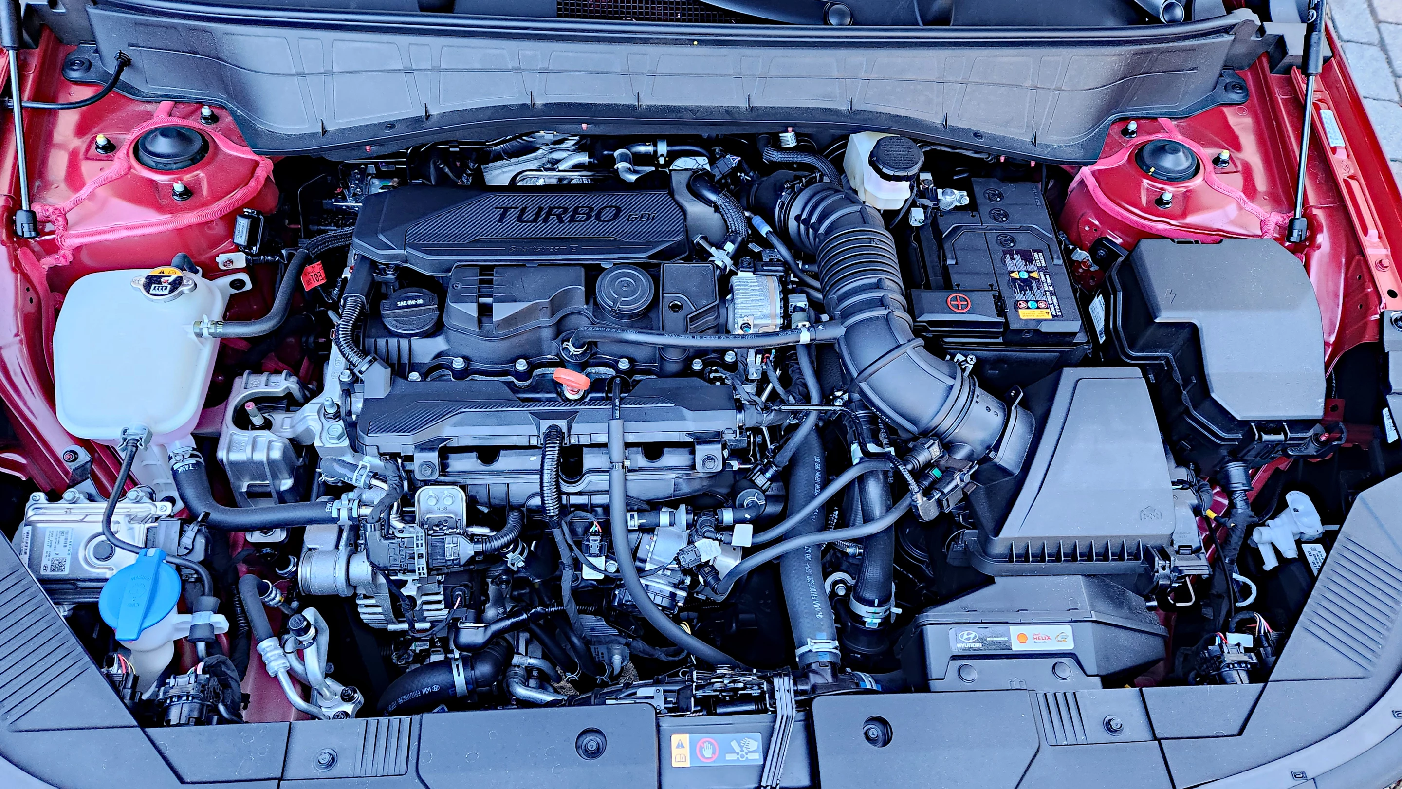 In gasoline models, both a 2.0L and a 1.6L turbo (shown) are offered