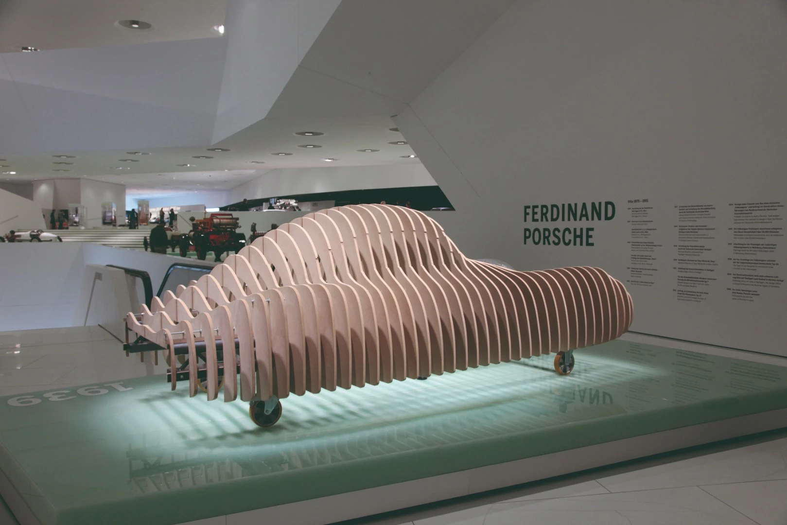 Porsche Museum exhibit of the Porsche Type 64