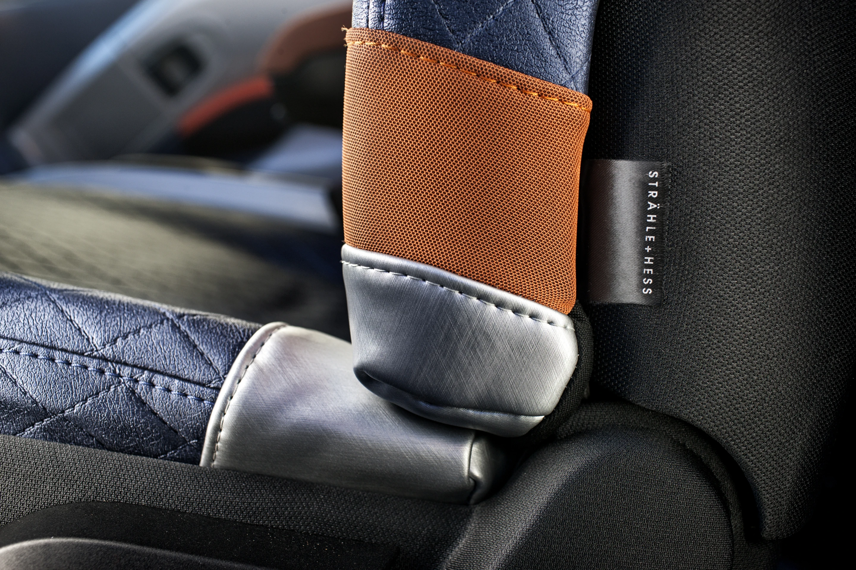 Leather and high-end fabrics abound
