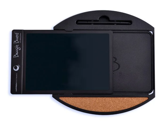 The new Message Board can be attached to a wall or fridge door and acts as a kind of home base for the Boogie Board