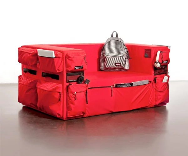 The Eastpak Sofa has pockets everywhere