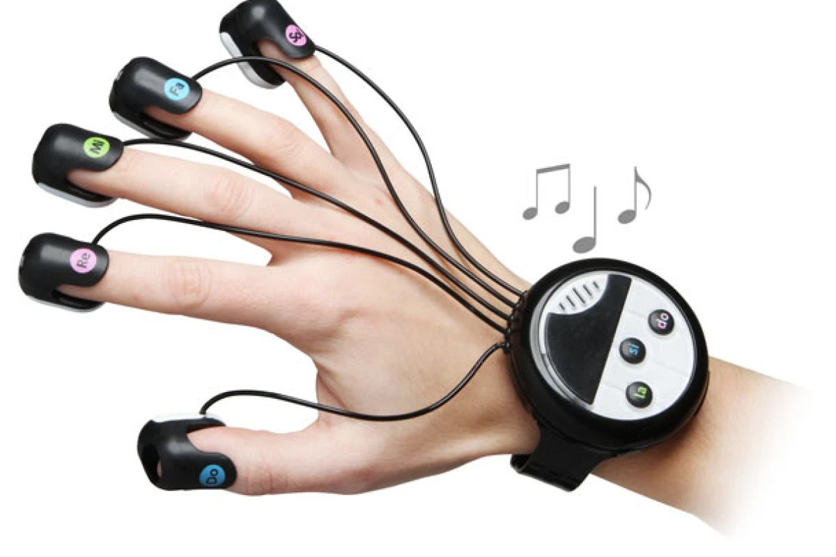 The new full-octave wrist-mounted finger piano