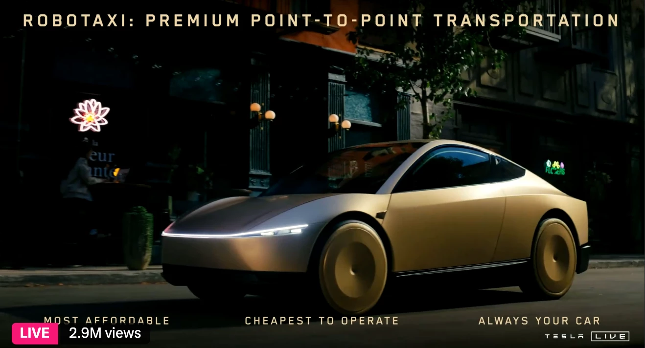 Cybercab: a slim and sleek looking machine