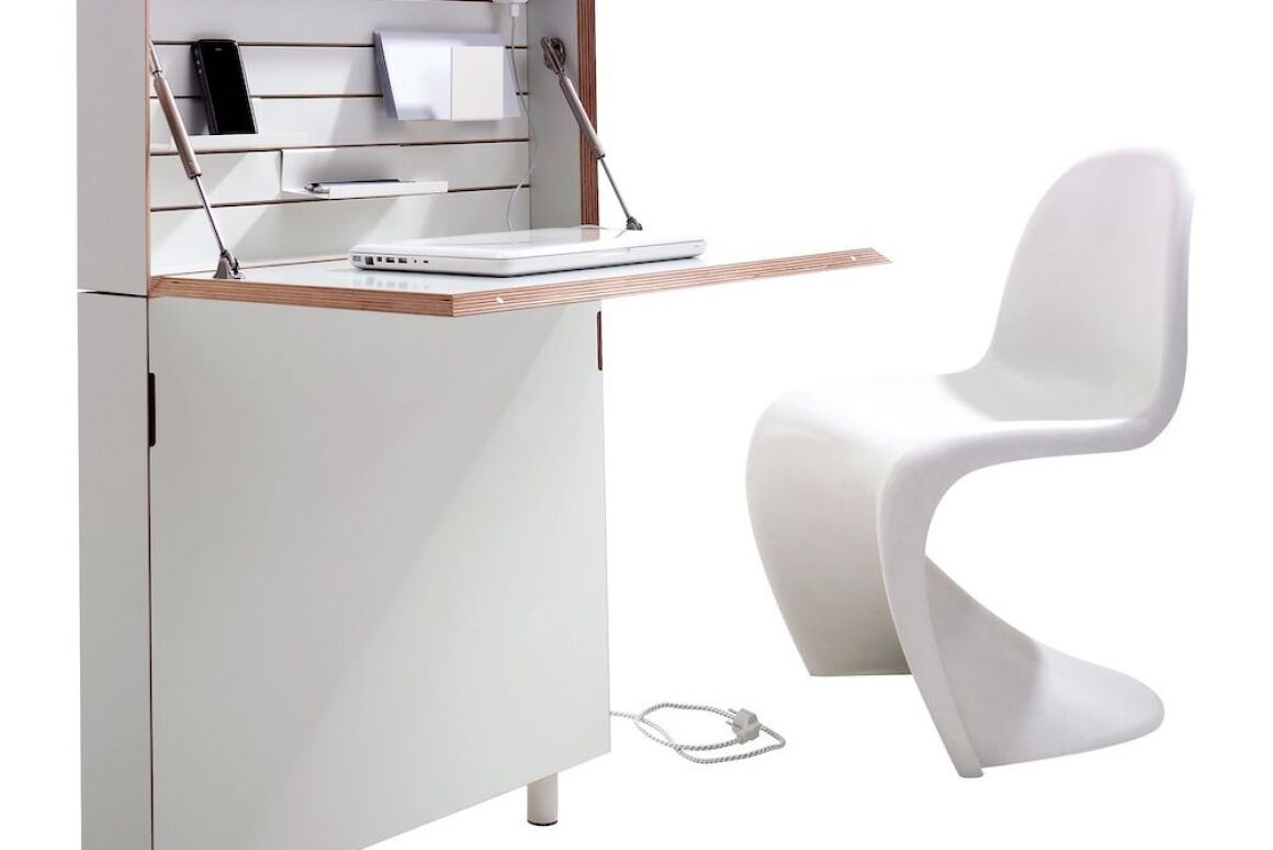 Flatmate Desk Fits Into The Smallest Of Living Spaces