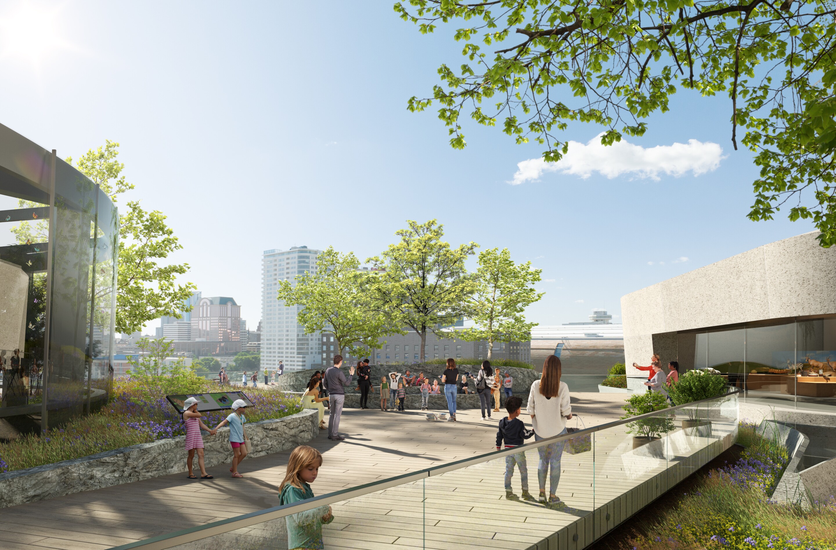 The Milwaukee Public Museum's rooftop will host permanent exhibits and a butterfly vivarium
