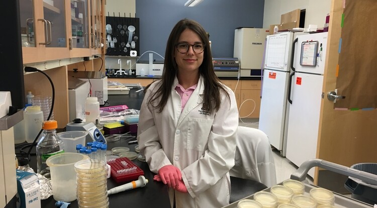 Christina Morrison presented her research at the 2017 Arizona Space Grant Symposium in Tempe