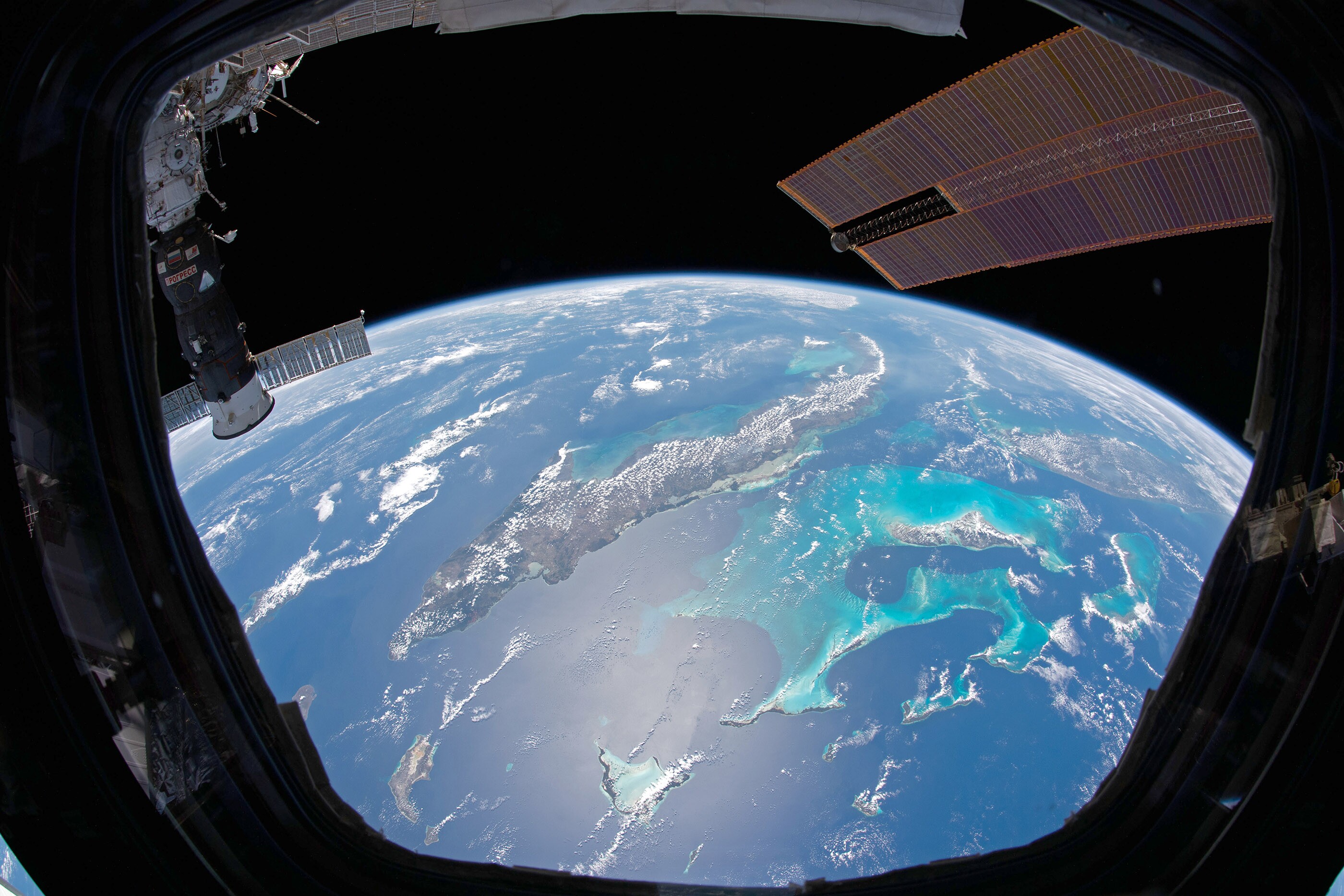 Cuba, Jamaica, and the Caribean Sea, as seen from the ISS