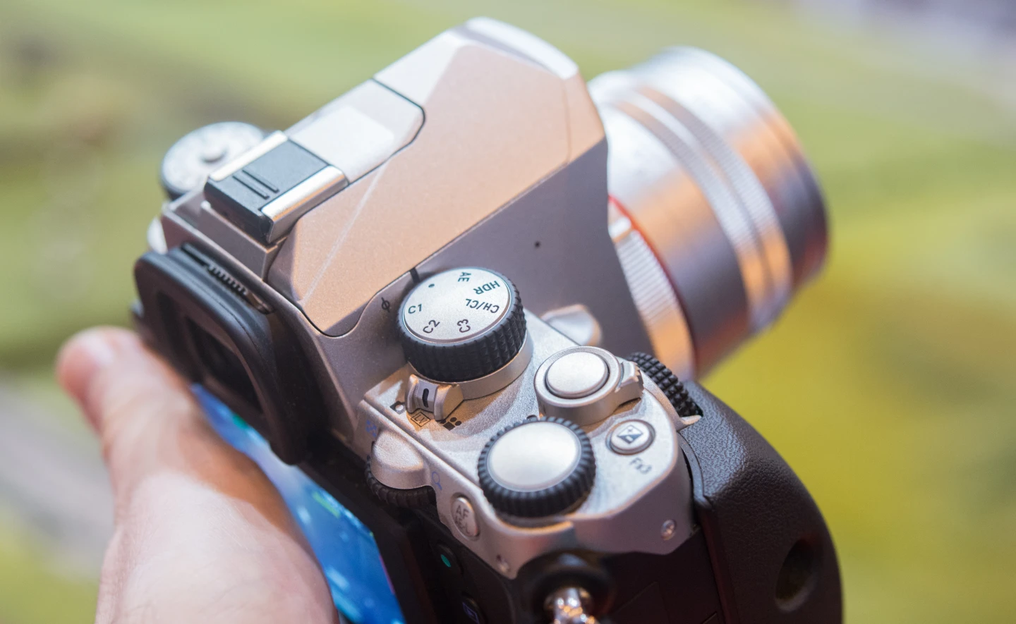 The KP offers the sort of physical controls we've come to expect from Pentax