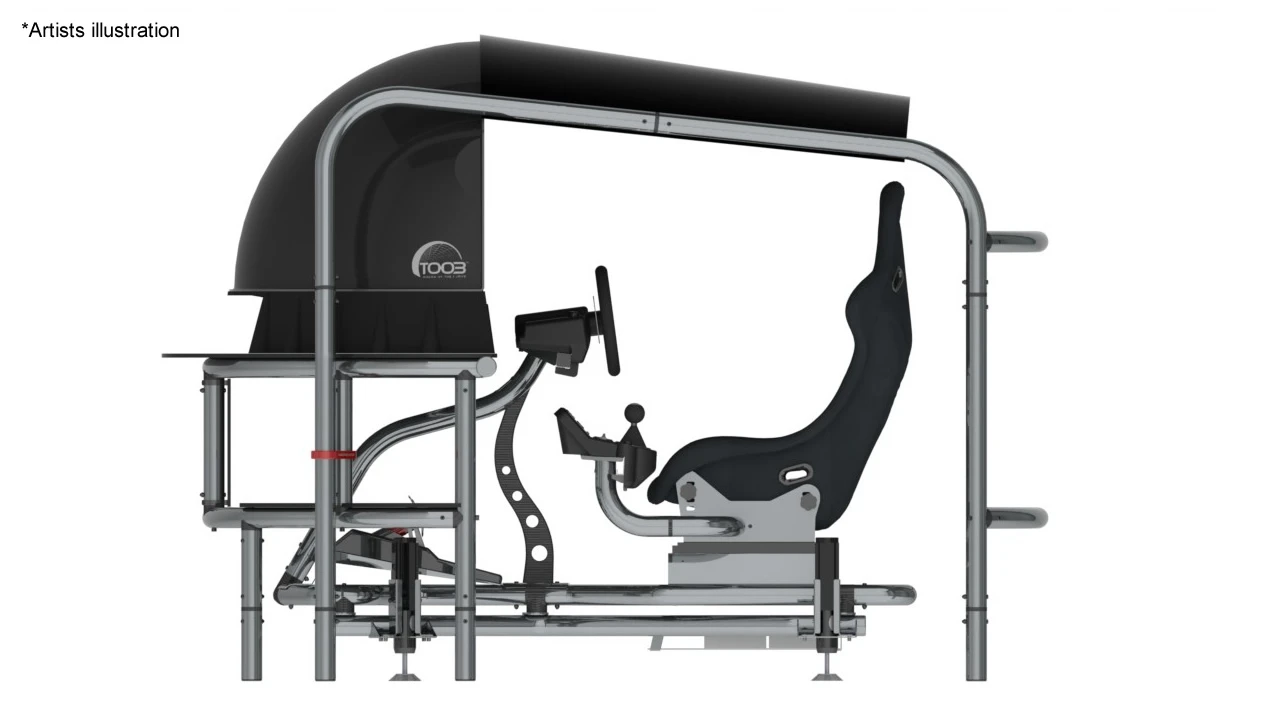 Racing or flight rigs can be comfortably slide underneath the TOOB Earth (Image: TOOB)