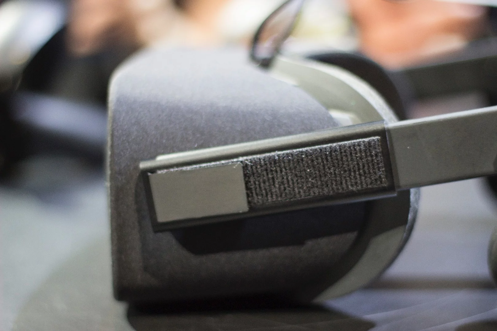 Close-up of the front side of the Rift