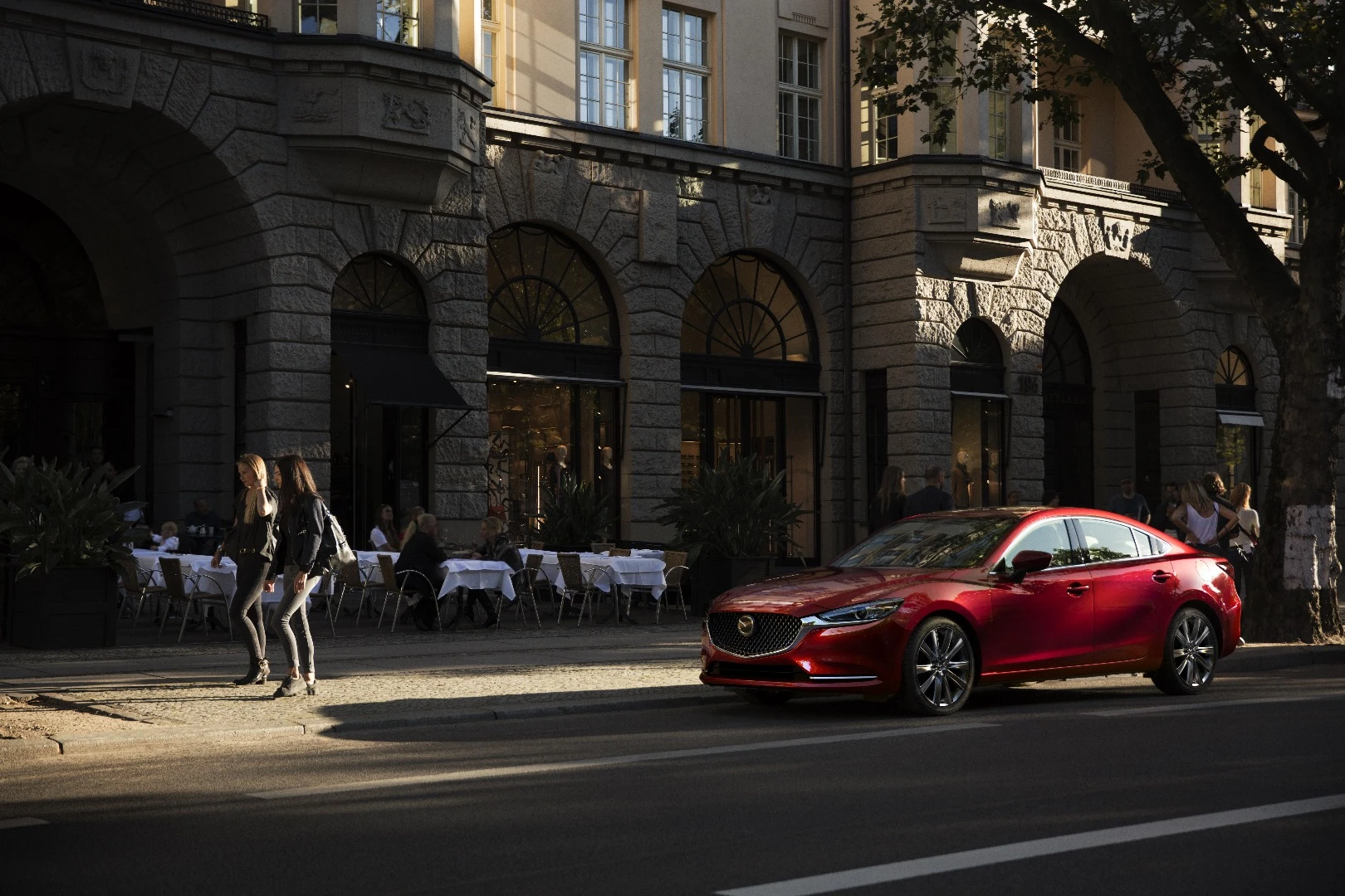 Mazda has stiffened the chassis of the new 6 with thicker steel sections in the rear wheel-wells and thicker suspension trailing link mounts