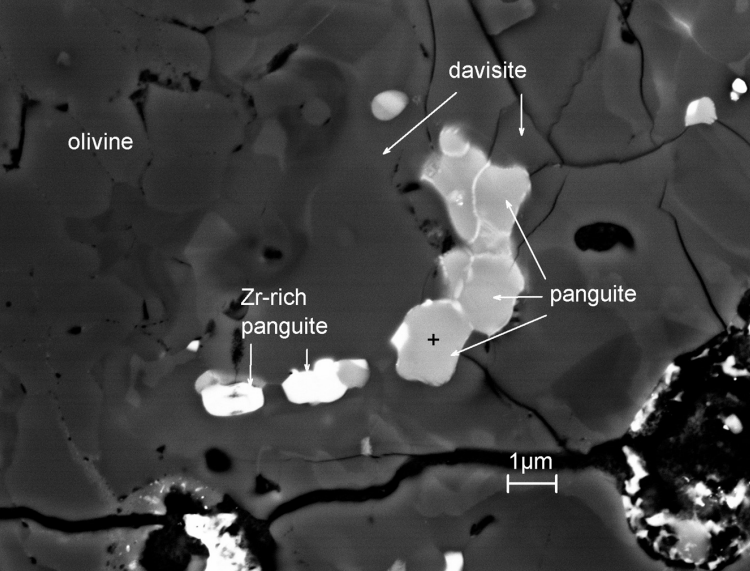 Electron image of the ultra-refractory inclusion where the panguite was found (Image: Chi Ma/Caltech)