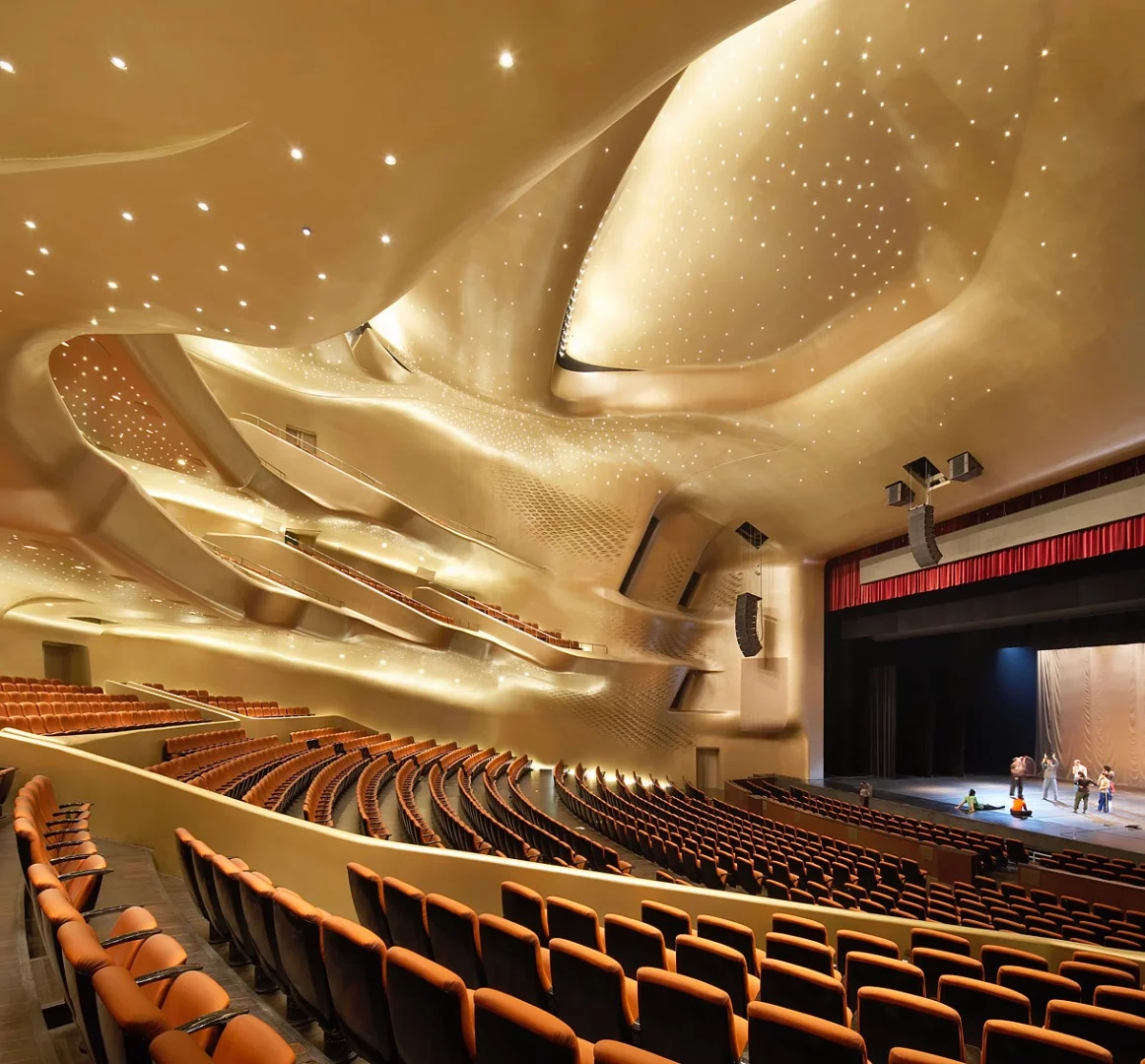 Another extraordinary Zaha Hadid design, the Guangzhou Opera House in China looks like a location for a sci-fi movie set a hundred years in the future