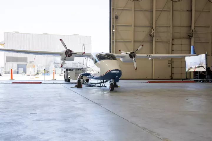 X-57 undergoing high-voltage tests