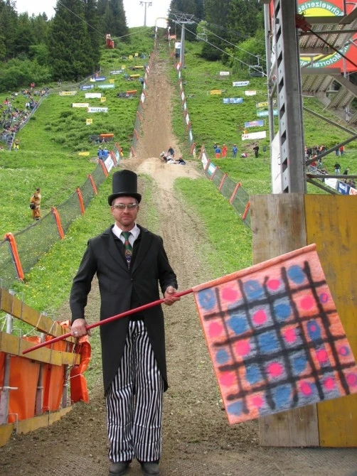 The Obersaxen hillclimb chalenge in Switzerland.