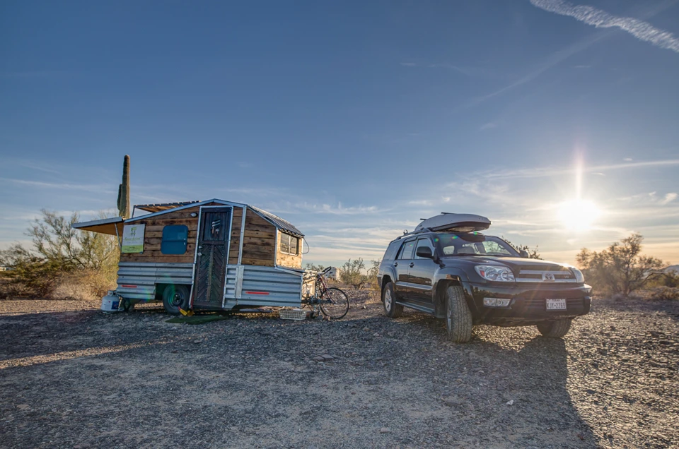 Richard Ward used to live in a 250 sq ft tiny house, but decided it was too big for his needs and downsized to the Terraform Three
