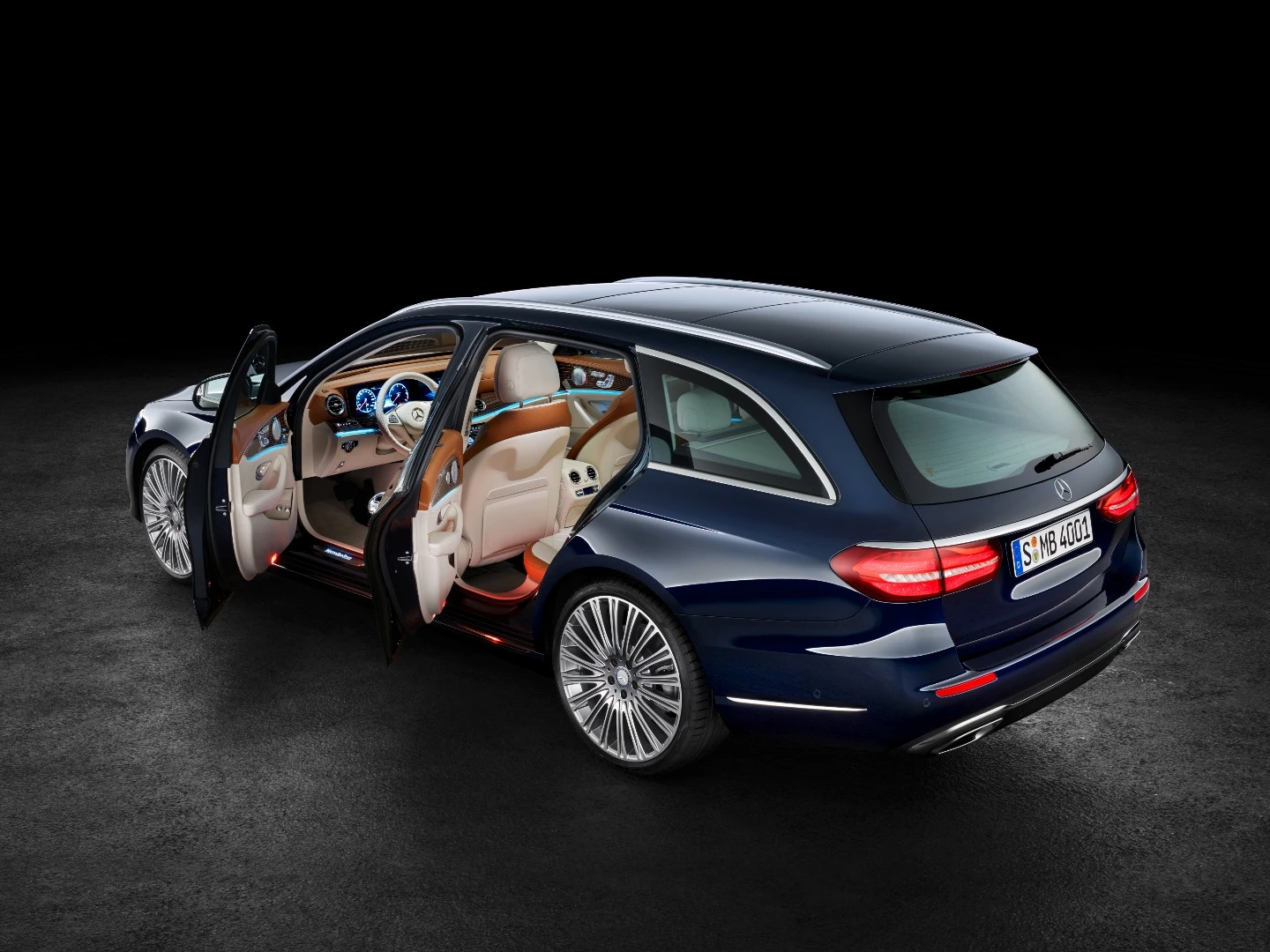 Rear seat passengers are well looked after in the E-Class Estate