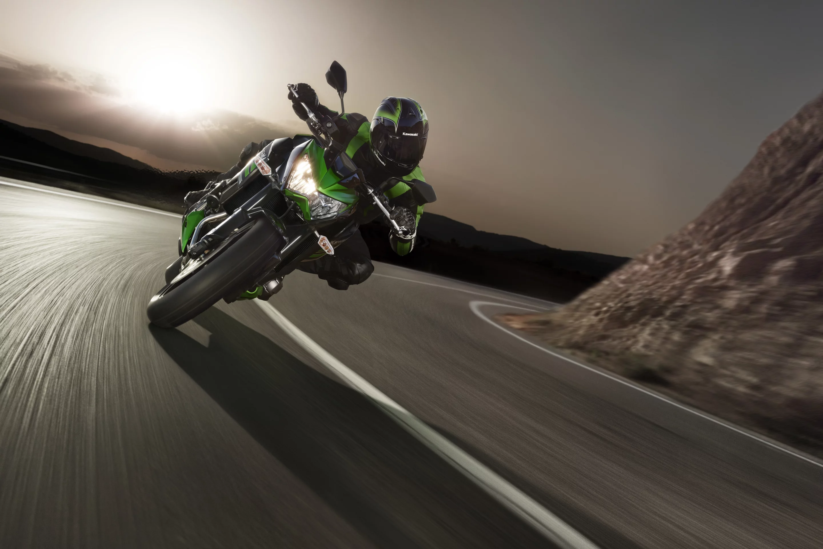 Kawasaki has released just one image of the bike so far.