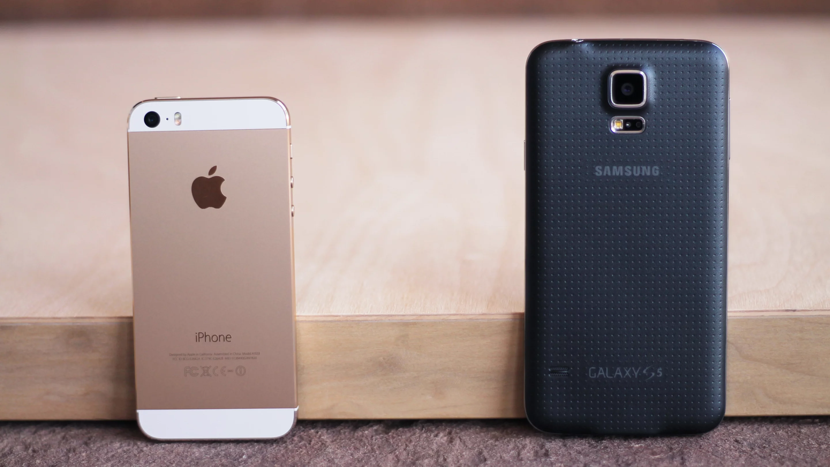 The Galaxy S5 is 15 percent taller than the iPhone