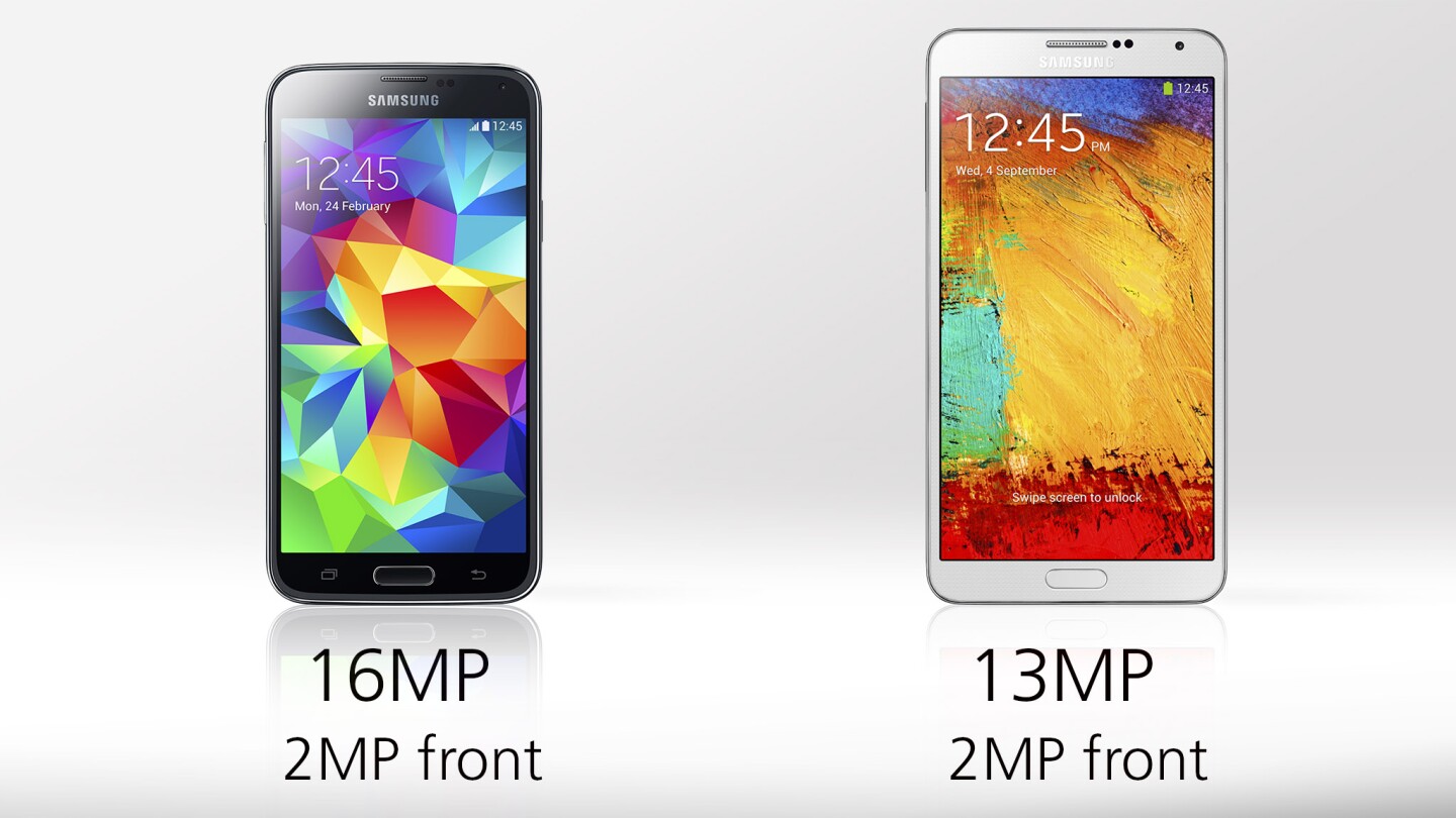 Samsung Galaxy S5 Vs Galaxy Note 3