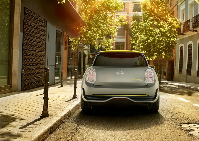 There's no doubt it's a Mini, but the Electric Concept has some clever show-car touches, too