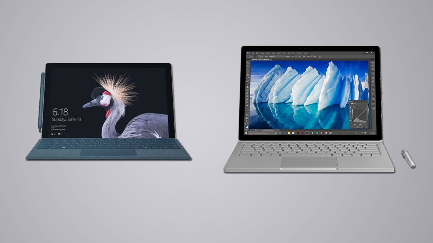 Microsoft Surface Pro 2017 Vs Surface Book