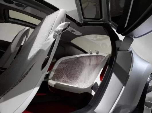 The innovative rear seat design can fit two children, one adult or a baby with the attachable, integrated baby seat