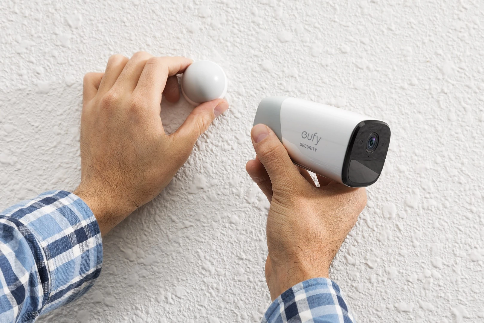 The eufy EverCam can be strategically positioned using magnetic or screw mounts designed to deter would-be pilferers