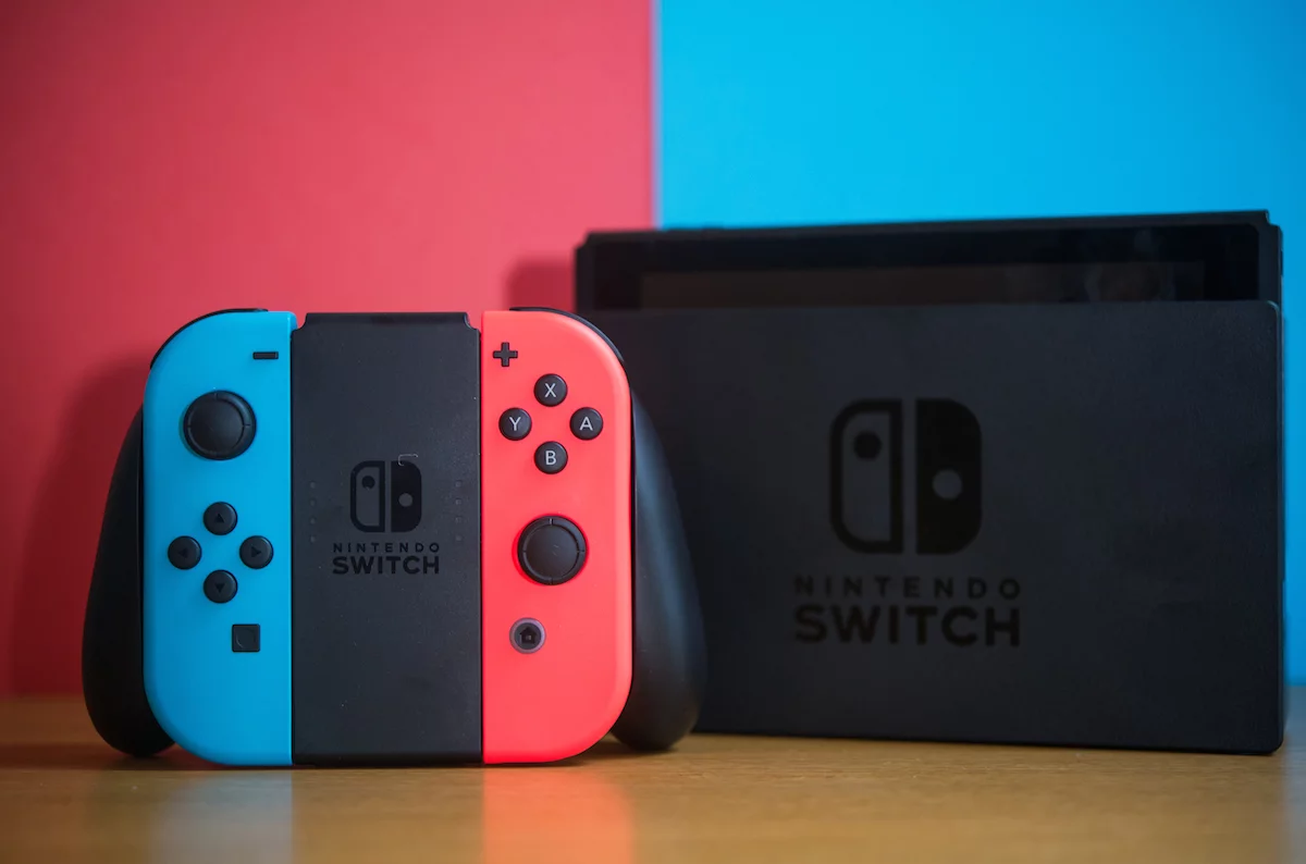 The Nintendo Switch connects to a TV with the dock