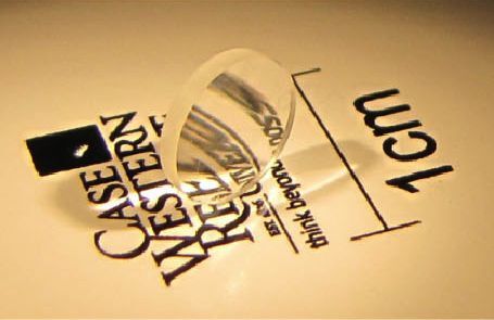 One of the finished GRIN lenses